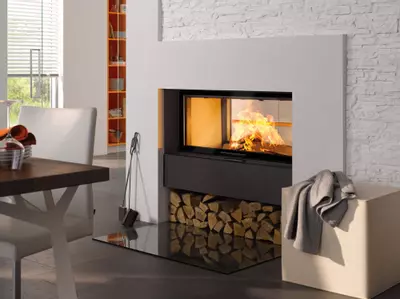 Hohe Heizleistung und effiziente Feuertechnik: Heizkamine geben dem Raum eine wohlig-wohnliche Atmosphäre.